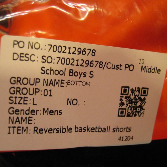 NWT Ben Sports Reversible Basketball Shorts Large Middle School Boy - Picture 5 of 12